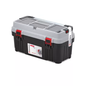   Optima 60 Professzionális Szerszámosláda Szürke-Fekete Alumínium Fogantyúval