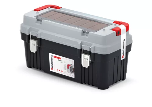 Optima 60 Professzionális Szerszámosláda Szürke-Fekete Rendszerező Tálcával