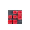 Orderline KOR5-S411 Szerszámtartó Fali Panel Fekete-Piros