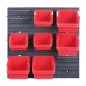 Orderline KOR5-S411 Szerszámtartó Fali Panel Fekete-Piros