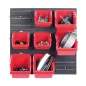 Orderline KOR5-S411 Szerszámtartó Fali Panel Fekete-Piros