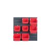 Orderline KOR5-S411 Szerszámtartó Fali Panel Fekete-Piros