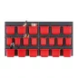   Orderline KOR6-S411 Szerszámtároló Panel Rendszer Fekete-Piros