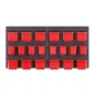   Orderline KOR6-S411 Szerszámtároló Panel Rendszer Fekete-Piros