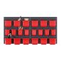 Orderline KOR6-S411 Szerszámtároló Panel Rendszer Fekete-Piros