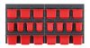 Orderline KOR6-S411 Szerszámtároló Panel Rendszer Fekete-Piros