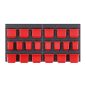 Orderline KOR6-S411 Szerszámtároló Panel Rendszer Fekete-Piros