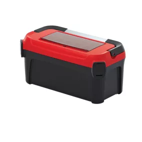   Smart 50 Professzionális Szerszámosláda Alumínium Fogantyúval Piros-Fekete