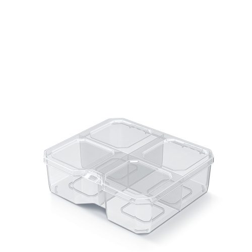 SQR BOX 15 Magas Szerszámrendező Átlátszó