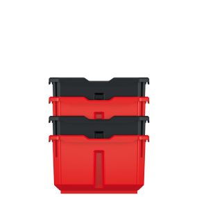 Titan KTIS16 Műhelyi Tárolódoboz Készlet Piros