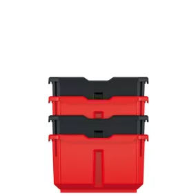 Titan KTIS16 Műhelyi Tárolódoboz Készlet Piros