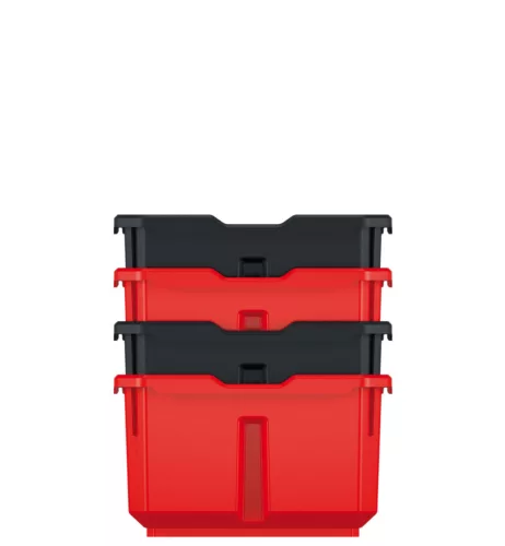 Titan KTIS16 Műhelyi Tárolódoboz Készlet Piros