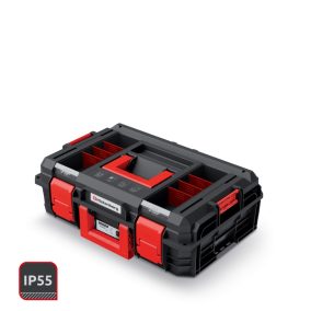   Kistenberg X Block LOG 20 Moduláris Szerszámosláda - Fekete/Piros