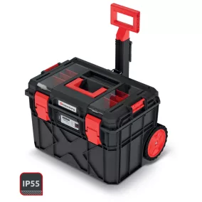   Kistenberg X Block LOG 40 Gurulós Szerszámosláda IP55 Fekete-Piros