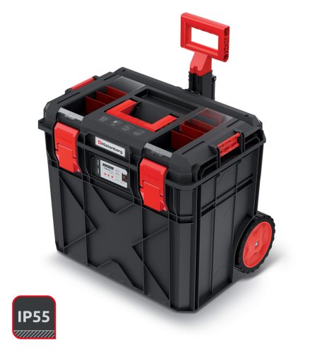 X Block LOG 50 Gurulós Szerszámosláda Fekete-Piros IP55