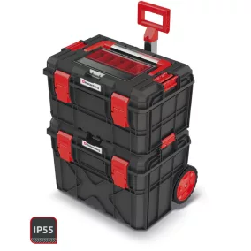  X Block ALU LOG Moduláris Szerszámosláda Szett IP55 Fekete-Piros