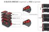 X Block Bridge KXBB5540S Szerszámrendező Adapter Fekete