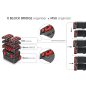 X Block Bridge KXBB5540S Szerszámrendező Adapter Fekete