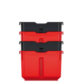 X Block Box KXBS1614 Műhelyi Tárolódoboz Készlet Piros