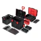   X Block Pro Moduláris Szerszámtároló Rendszer - Fekete/Piros