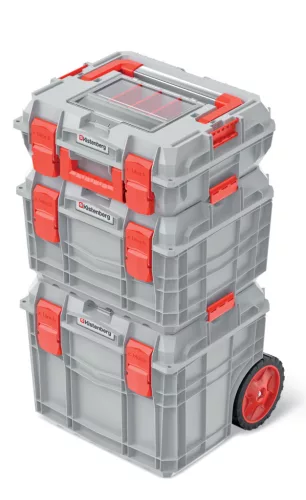 Kistenberg C Block Cool Grey 4C Szerszámosláda Készlet Alumínium Fogantyúval