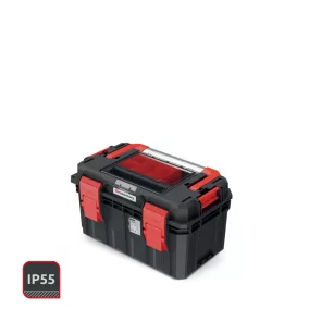   Kistenberg S Block ALU LOG 45 Szerszámosláda Fekete-Piros IP55