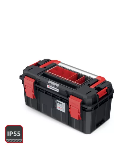Kistenberg S Block ALU LOG 55 Szerszámosláda IP55 Fekete-Piros