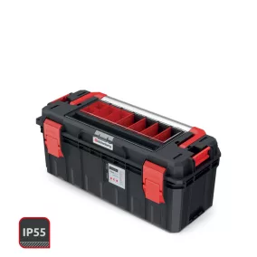   S Block ALU LOG 65 Professzionális Szerszámosláda Fekete-Piros IP55