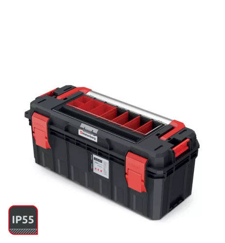 S Block ALU LOG 65 Professzionális Szerszámosláda Fekete-Piros IP55