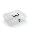 Prosperplast NUF Átlátszó Műanyag Tároló Doboz Fekete Fogantyúval