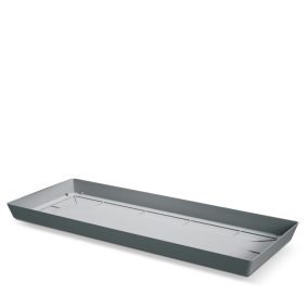 Lofly Saucer Case Téglalap Alakú Virágtartó Alátét Kőszürke 53,5 cm