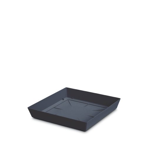 Lofly Négyzetes Virágtartó Alátét Antracit 16.5 cm