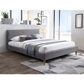 Acoma Modern Kárpitozott Ágy Bársony Antik Rózsaszín