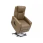   Adonis Buffalo Elektromos Relax Fotel Olívazöld Műbőr USB-töltővel