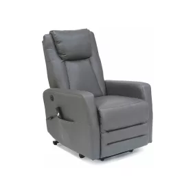   Adonis Buffalo Elektromos Relax Fotel Szürke Műbőr USB-töltővel