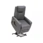   Adonis Buffalo Elektromos Relax Fotel Szürke Műbőr USB-töltővel