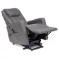   Adonis Buffalo Elektromos Relax Fotel Szürke Műbőr USB-töltővel