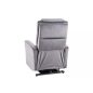   Adonis Elektromos Bársony Relax Fotel Szürke USB-töltővel