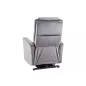   Adonis Elektromos Bársony Relax Fotel Szürke USB-töltővel