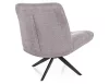 Alice Brego Forgó Fotel Szürke Kárpittal Fekete Matt Vázzal
