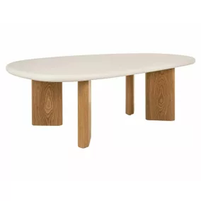 Alpen Dohányzóasztal MDF Mikrocement Écru Tölgy