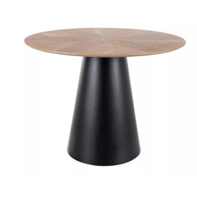 Angel Kerek Tölgy Étkezőasztal Matt Fekete Lábbal