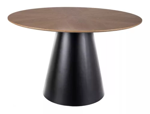 Angel Kerek Tölgy Étkezőasztal Matt Fekete Lábbal