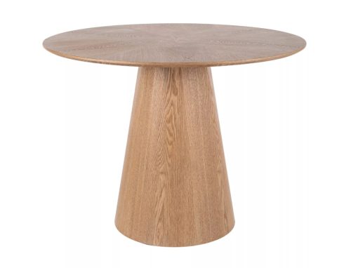 Angel Kerek Tölgy Étkezőasztal Matt Fekete Lábbal