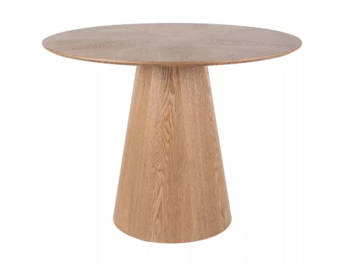 Angel Kerek Tölgy Étkezőasztal Matt Fekete Lábbal