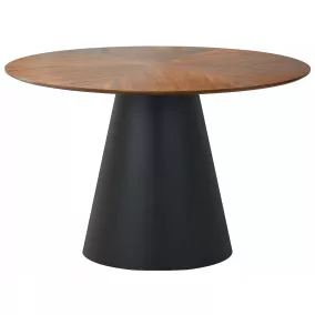 Angel Kerek Étkezőasztal Dió-Fekete MDF 120cm