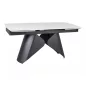   Armando Kihúzható Kerámia Étkezőasztal Matt Fehér/Fekete