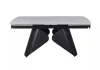 Armando Kihúzható Kerámia Étkezőasztal Matt Fehér/Fekete