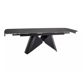 Armando Kihúzható Kerámia Étkezőasztal Matt Fekete