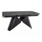 Armando Kihúzható Kerámia Étkezőasztal Matt Fekete